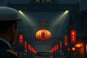 都市剧集深夜电台的播音间调音台场景封面